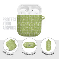Omaomao Hawaii Breadfruit Palaka Motifs AirPods Case