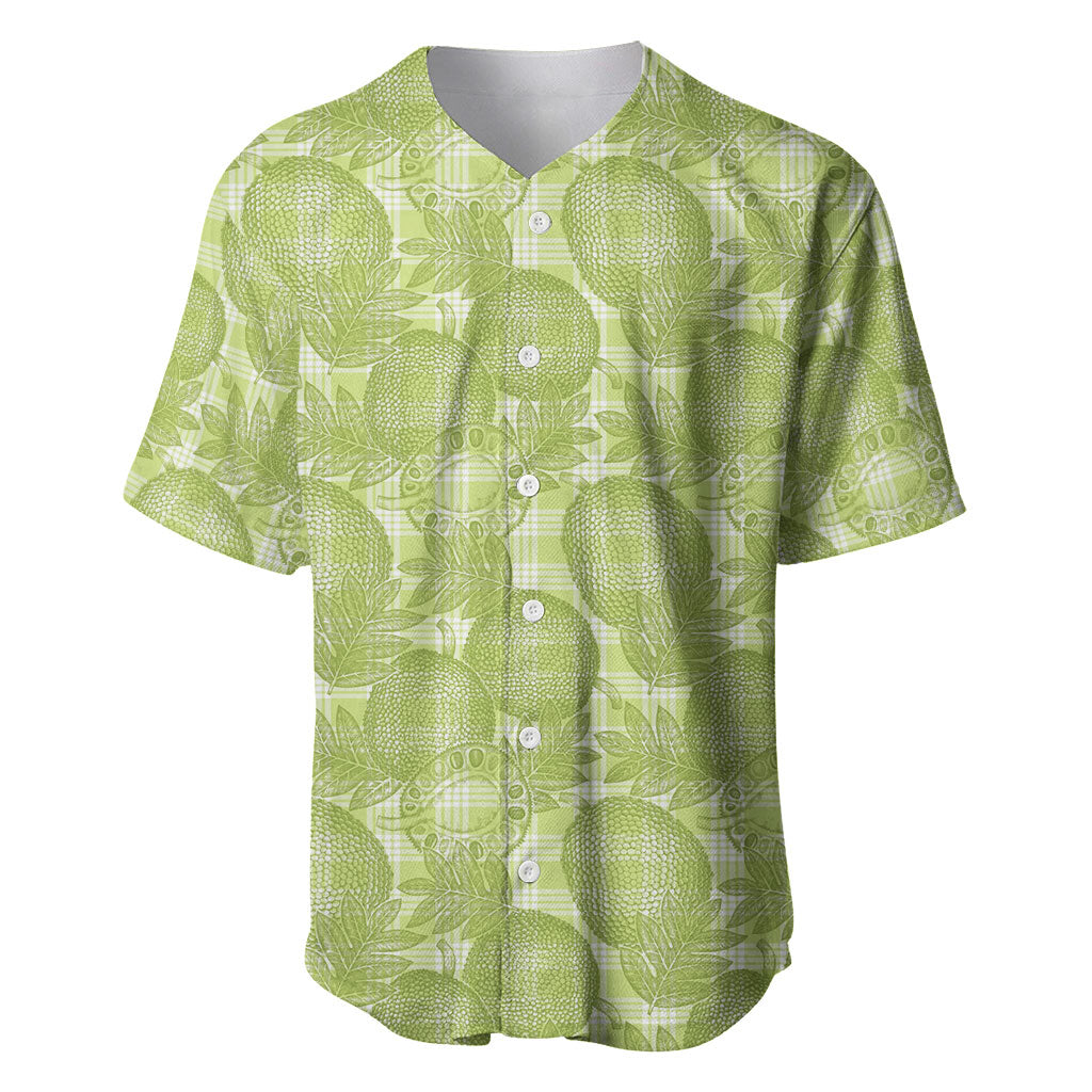 Omaomao Hawaii Breadfruit Palaka Motifs Baseball Jersey