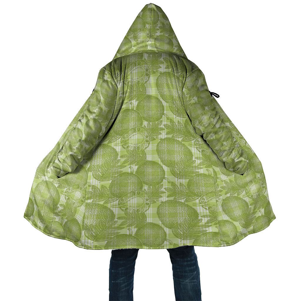 Omaomao Hawaii Breadfruit Palaka Motifs Cloak LT14 Unisex Green - Polynesian Pride