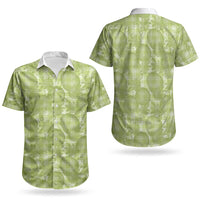 Omaomao Hawaii Breadfruit Palaka Motifs Couples Matching Mermaid Dress and Hawaiian Shirt LT14 - Polynesian Pride