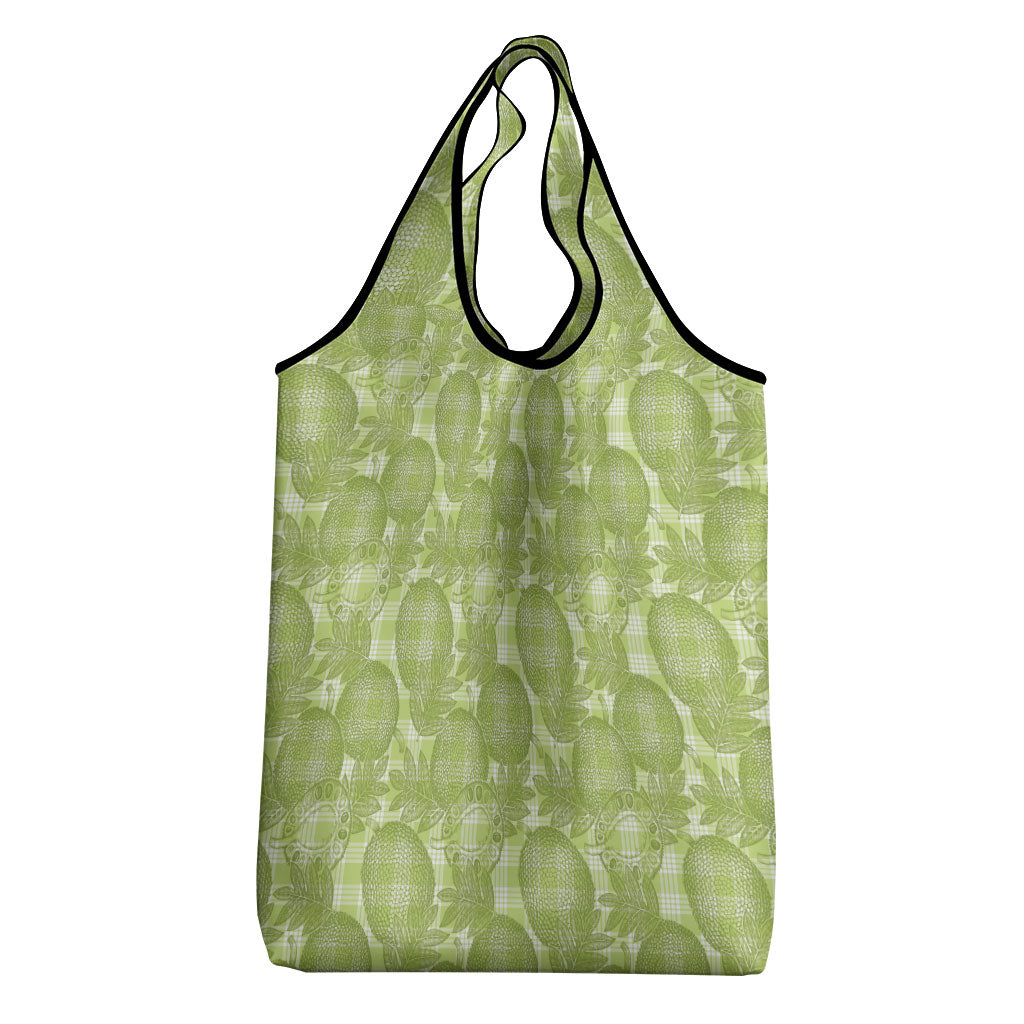 Omaomao Hawaii Breadfruit Palaka Motifs Grocery Bag