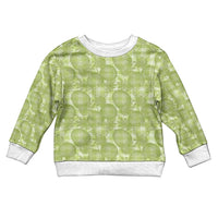 Omaomao Hawaii Breadfruit Palaka Motifs Kid Ugly Christmas Sweater