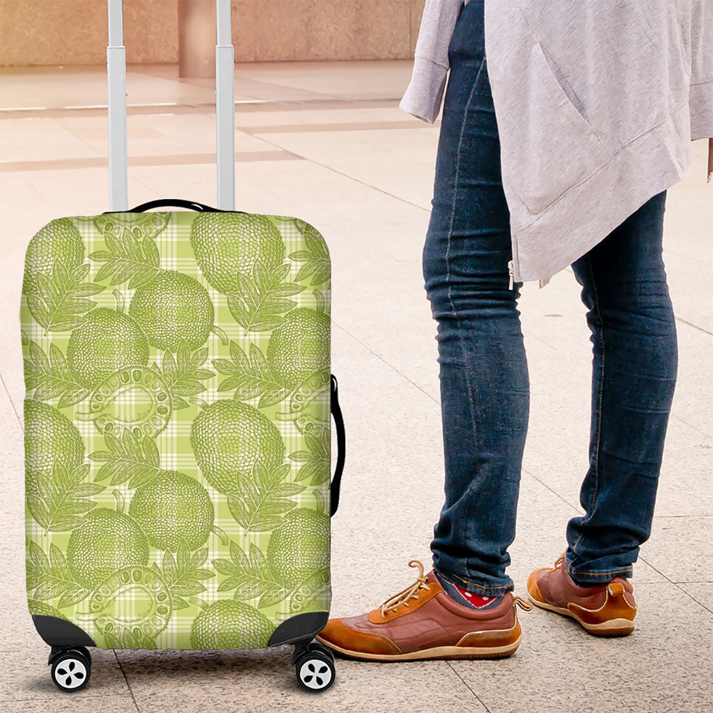 Omaomao Hawaii Breadfruit Palaka Motifs Luggage Cover