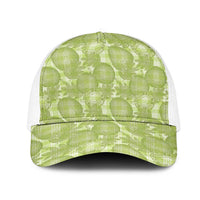 Omaomao Hawaii Breadfruit Palaka Motifs Mesh Trucker Cap