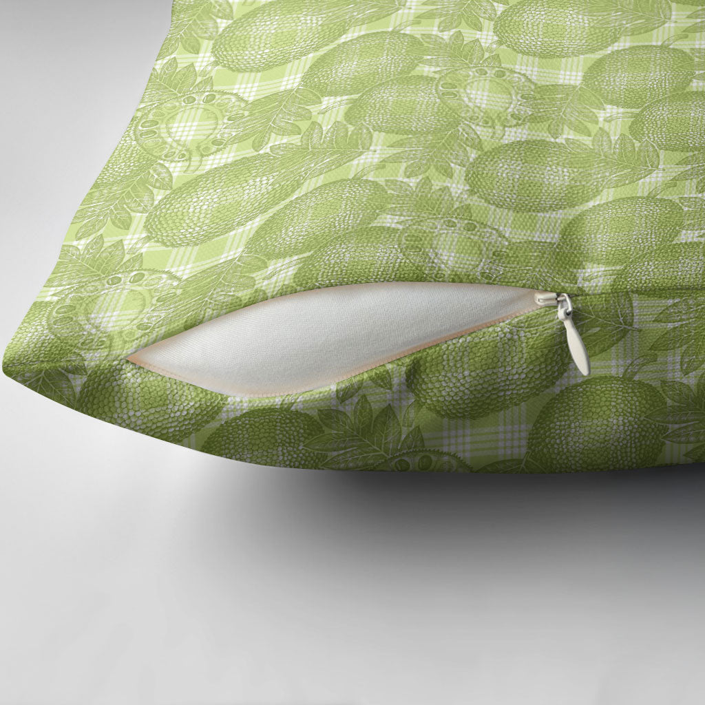 Omaomao Hawaii Breadfruit Palaka Motifs Pillow Cover