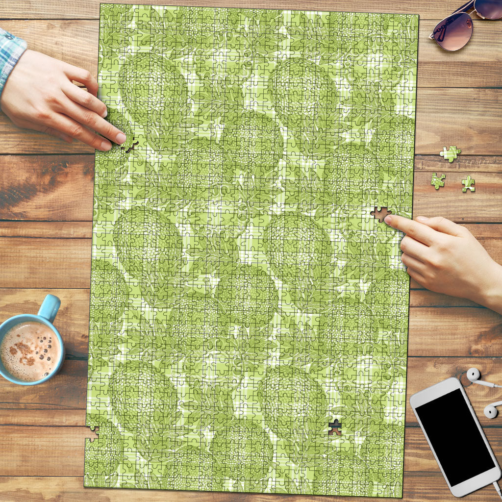 Omaomao Hawaii Breadfruit Palaka Motifs Puzzle