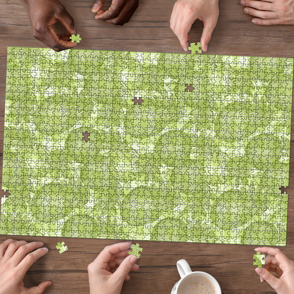 Omaomao Hawaii Breadfruit Palaka Motifs Puzzle