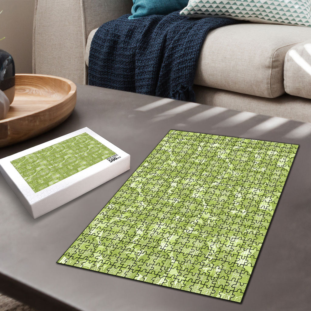Omaomao Hawaii Breadfruit Palaka Motifs Puzzle