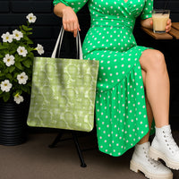 Omaomao Hawaii Breadfruit Palaka Motifs Tote Bag