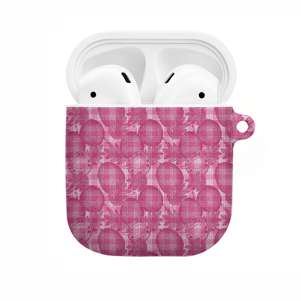 Alaka Hawaii Breadfruit Palaka Motifs AirPods Case