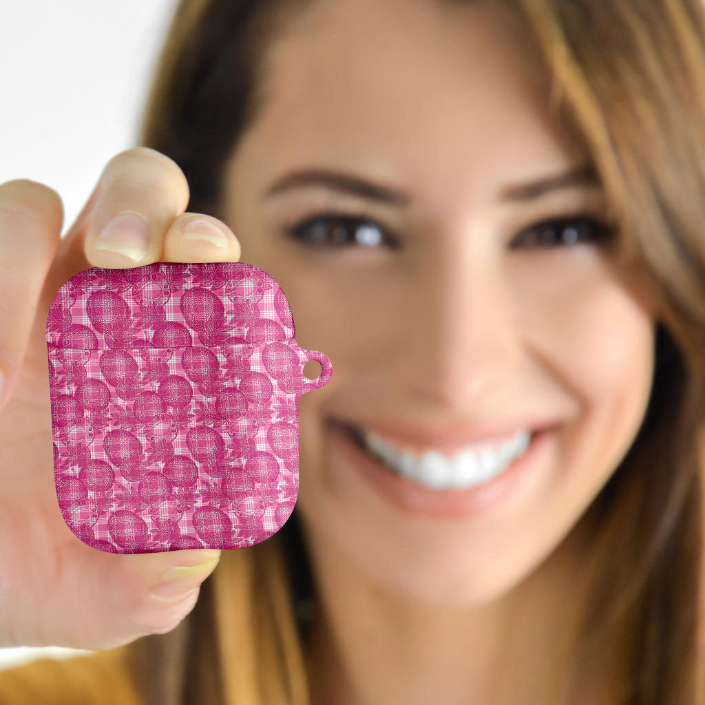 Alaka Hawaii Breadfruit Palaka Motifs AirPods Case