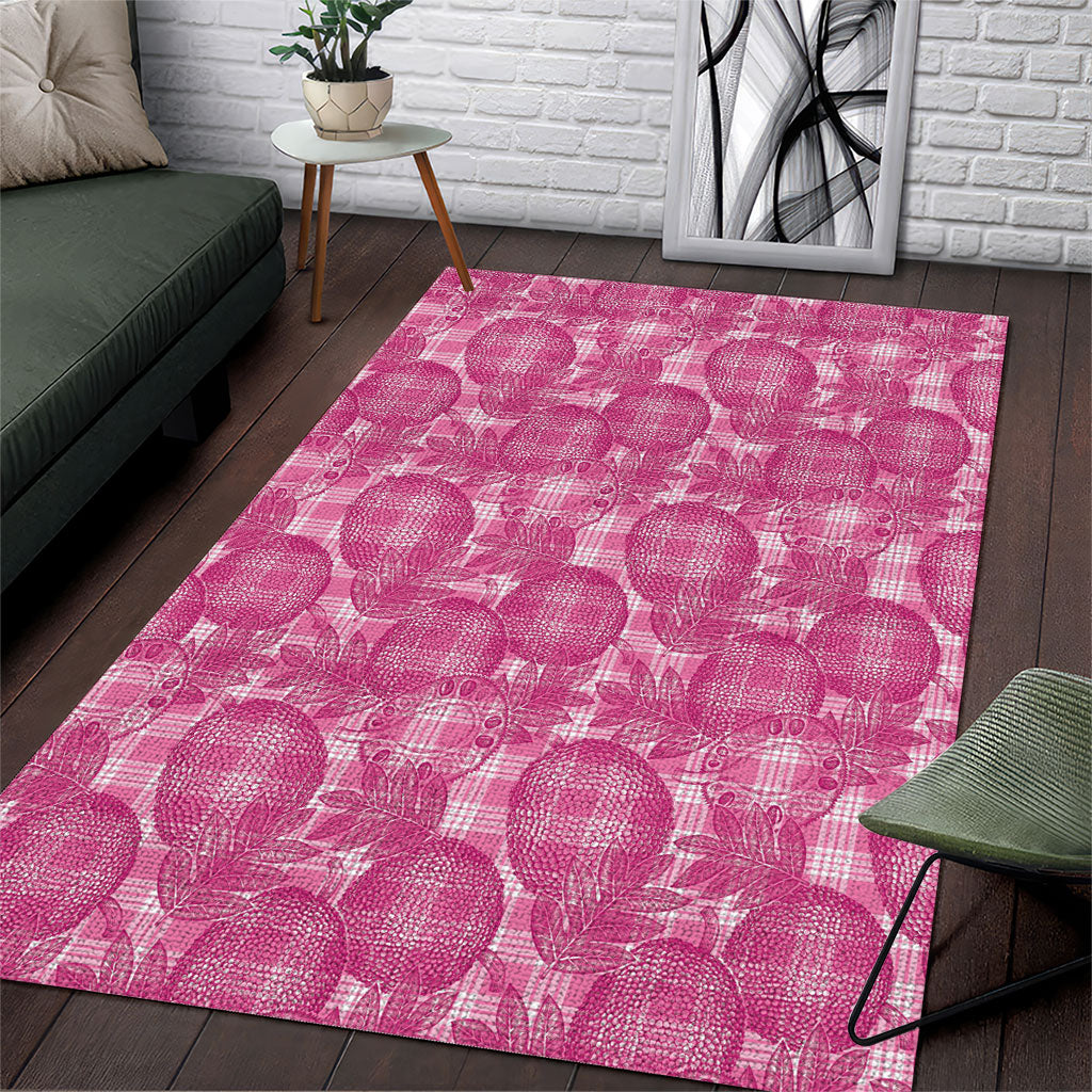 Alaka Hawaii Breadfruit Palaka Motifs Area Rug