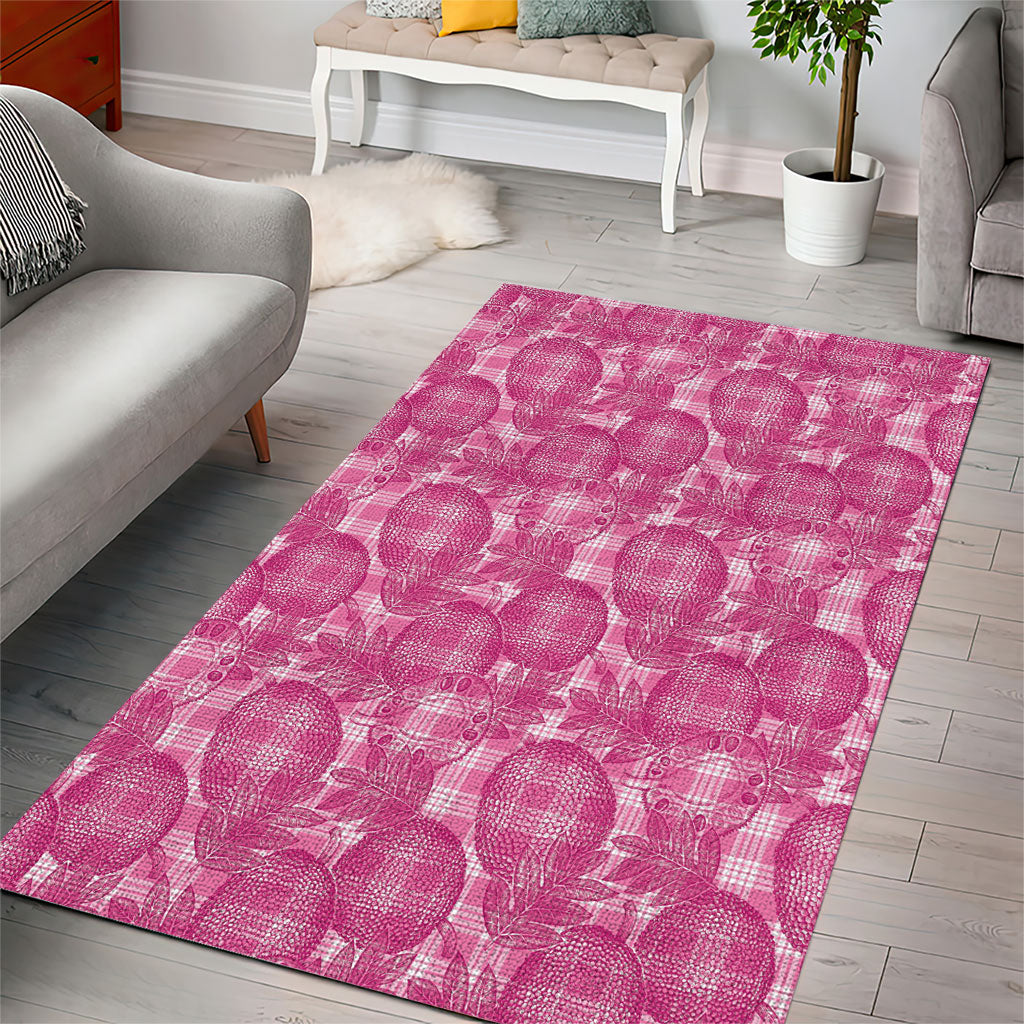 Alaka Hawaii Breadfruit Palaka Motifs Area Rug
