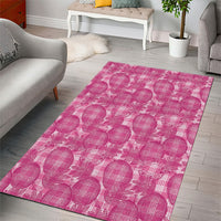 Alaka Hawaii Breadfruit Palaka Motifs Area Rug