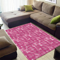 Alaka Hawaii Breadfruit Palaka Motifs Area Rug