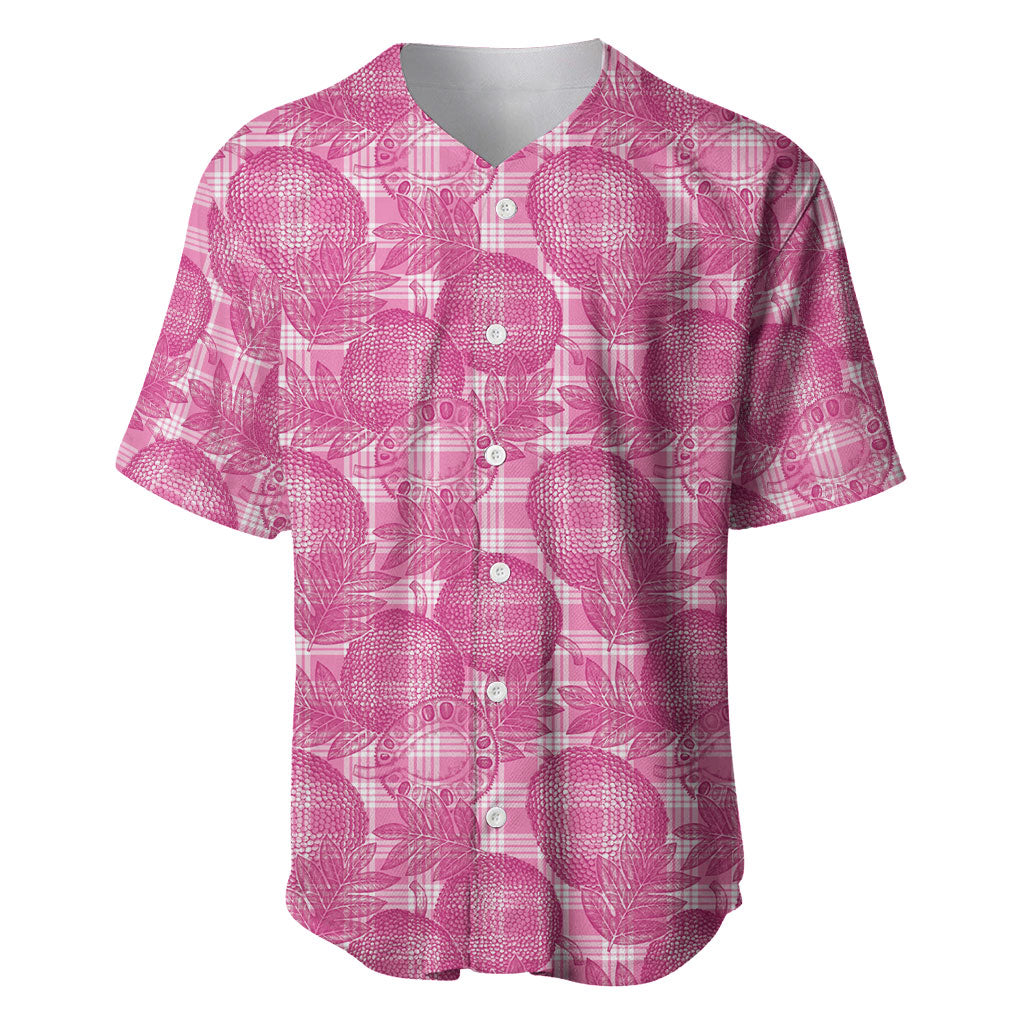 Alaka Hawaii Breadfruit Palaka Motifs Baseball Jersey