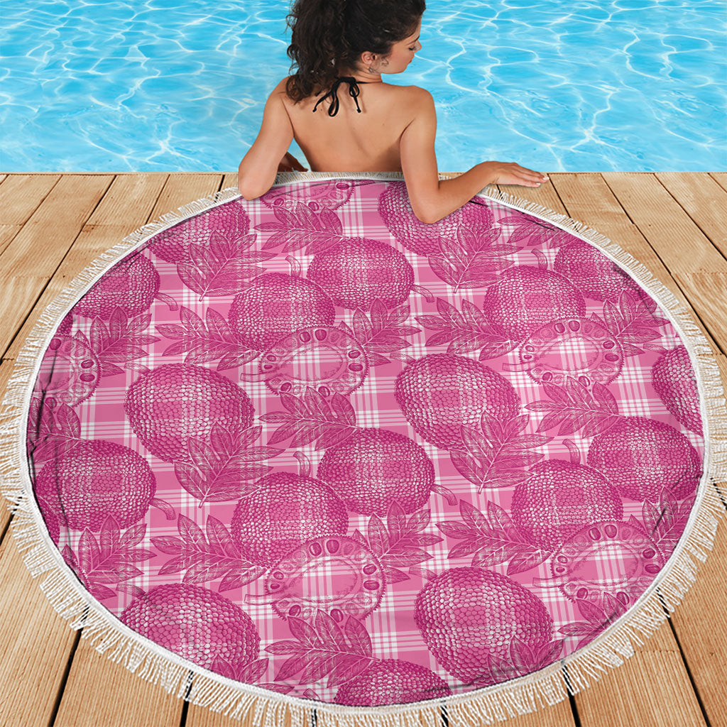 Alaka Hawaii Breadfruit Palaka Motifs Beach Blanket