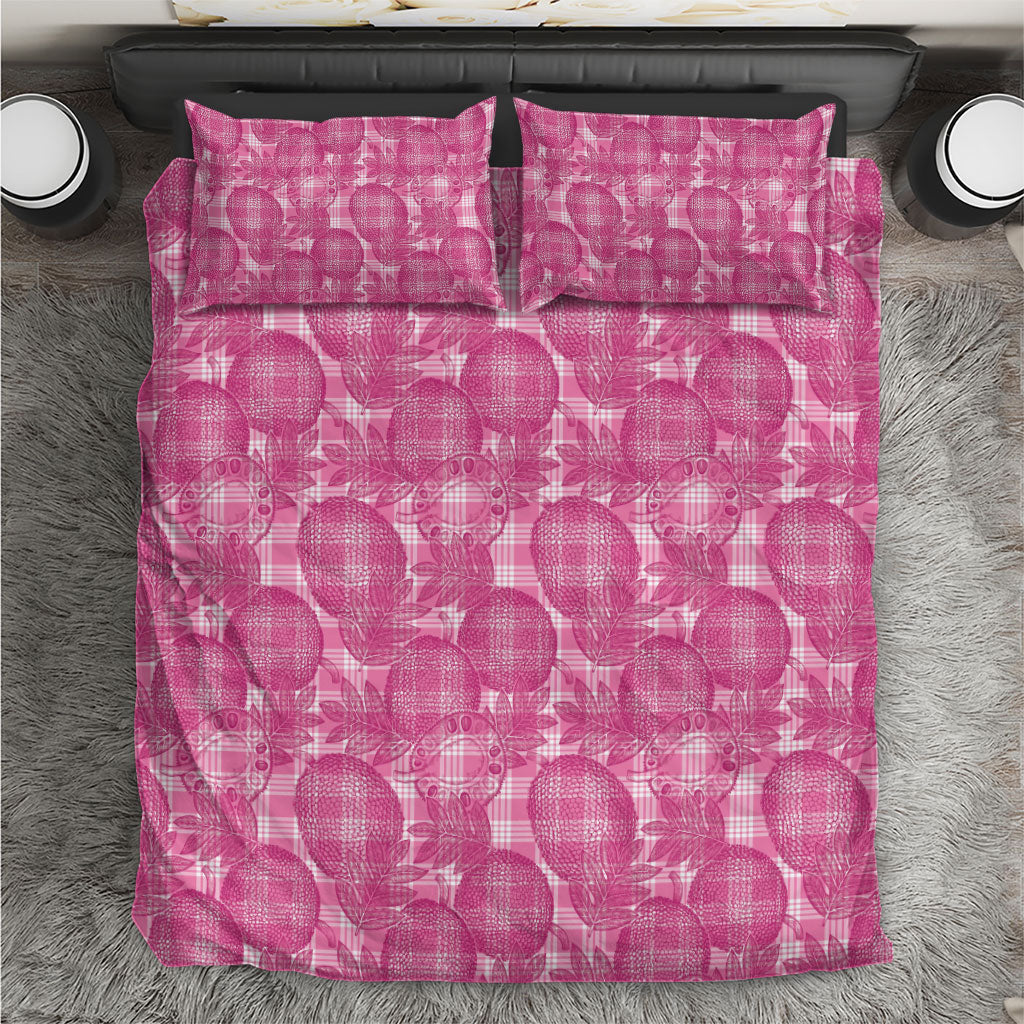 Alaka Hawaii Breadfruit Palaka Motifs Bedding Set