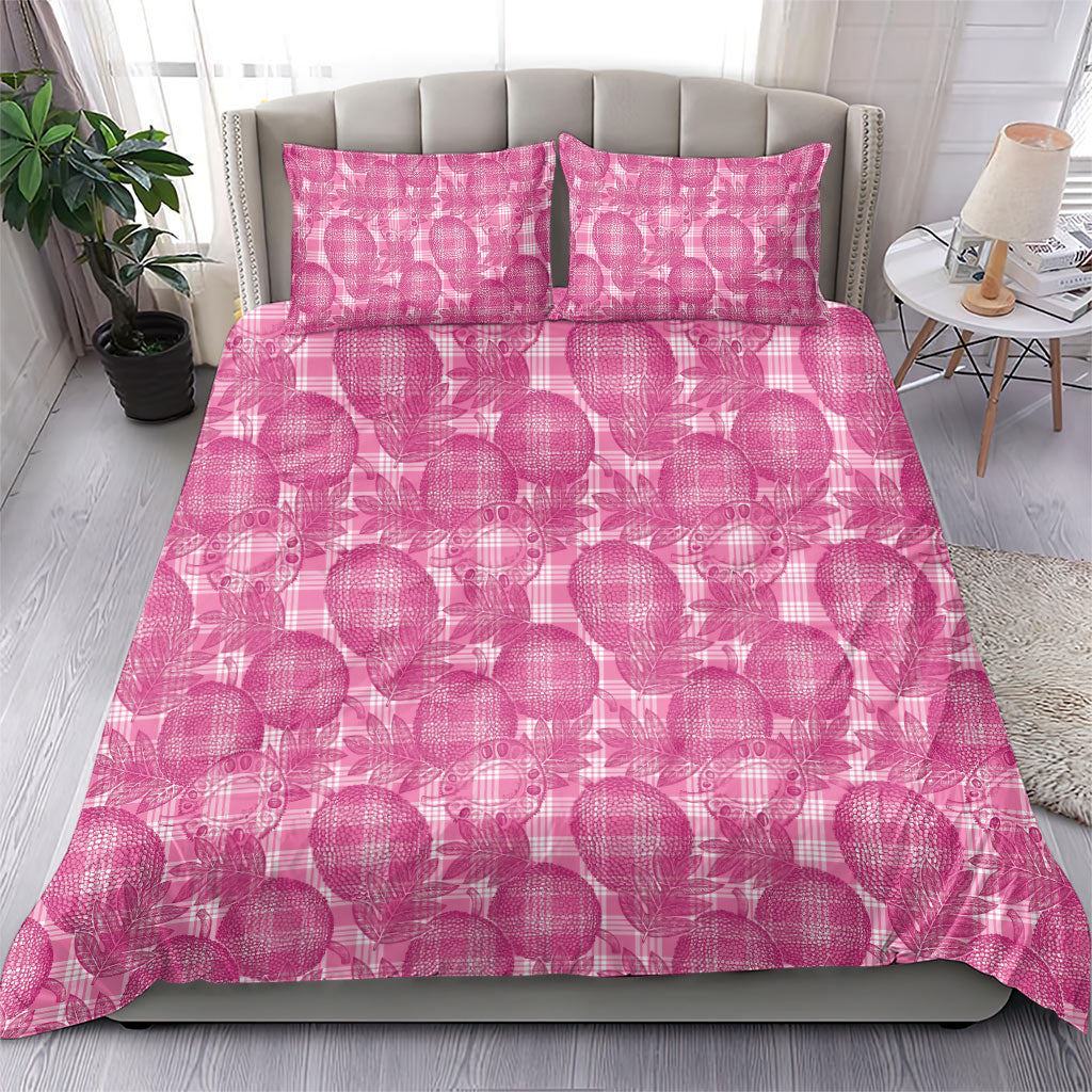 Alaka Hawaii Breadfruit Palaka Motifs Bedding Set