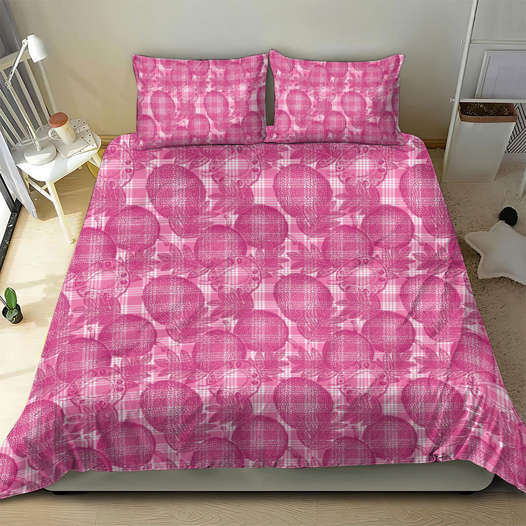 Alaka Hawaii Breadfruit Palaka Motifs Bedding Set