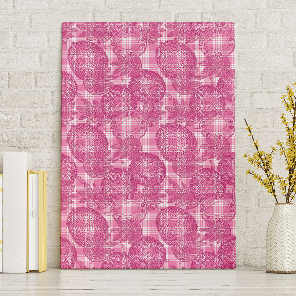 Alaka Hawaii Breadfruit Palaka Motifs Canvas Wall Art