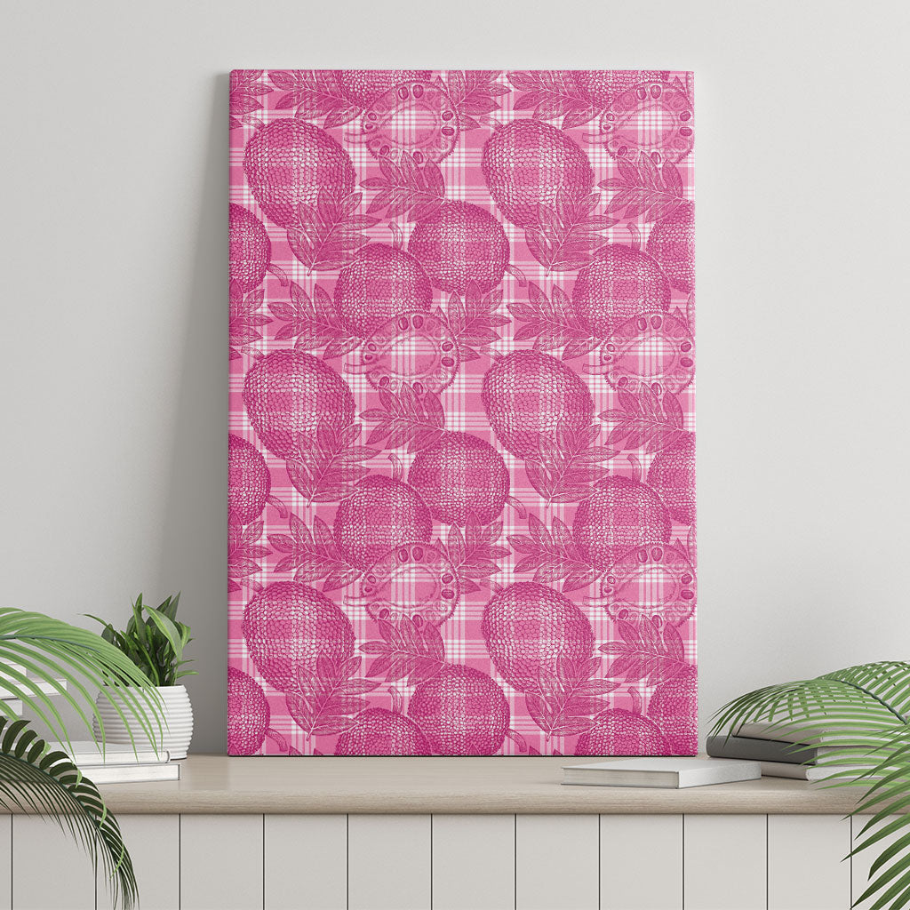 Alaka Hawaii Breadfruit Palaka Motifs Canvas Wall Art