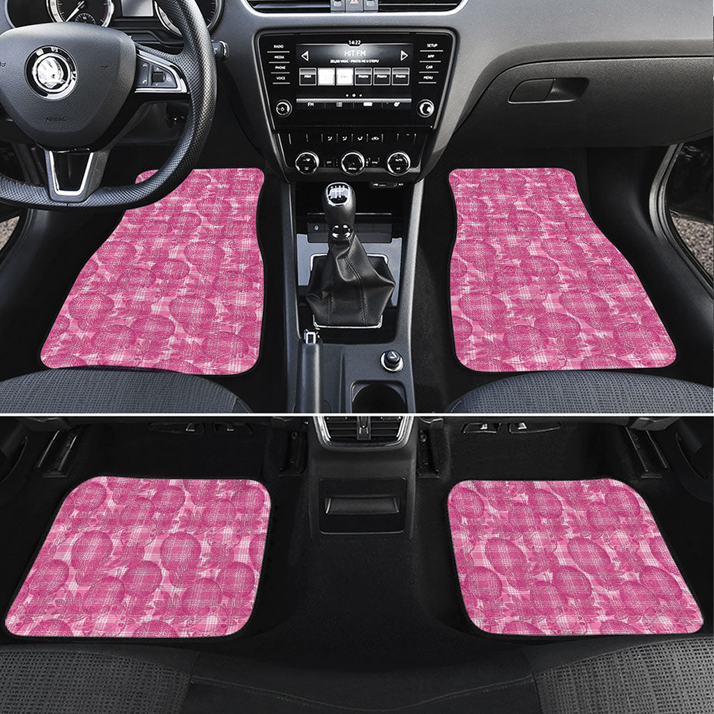 Alaka Hawaii Breadfruit Palaka Motifs Car Mats