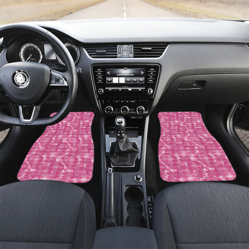 Alaka Hawaii Breadfruit Palaka Motifs Car Mats