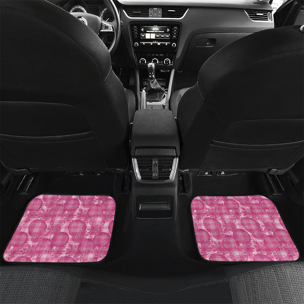 Alaka Hawaii Breadfruit Palaka Motifs Car Mats