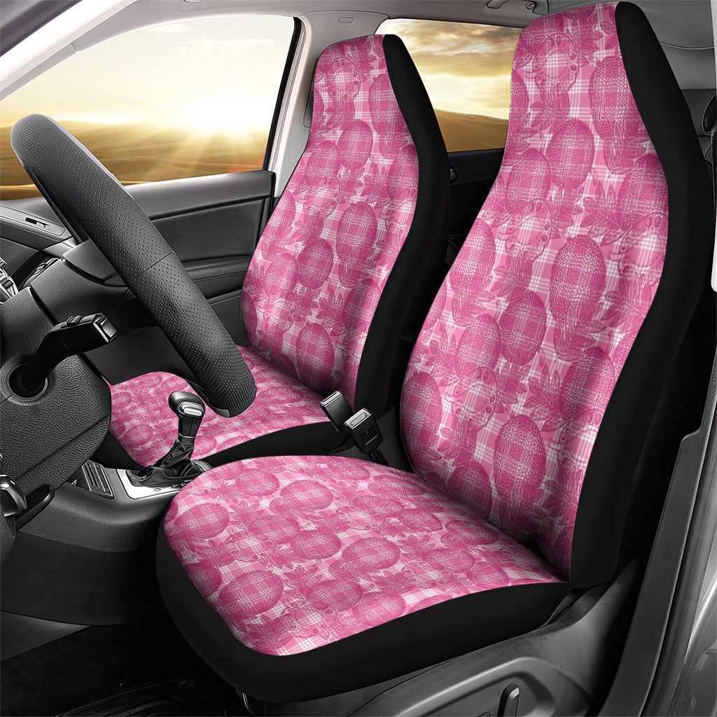 Alaka Hawaii Breadfruit Palaka Motifs Car Seat Cover