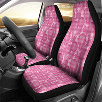 Alaka Hawaii Breadfruit Palaka Motifs Car Seat Cover