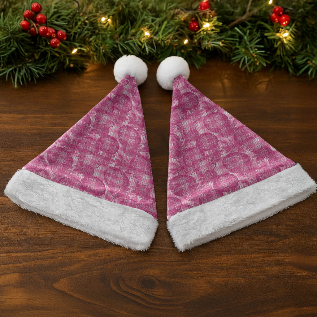 Alaka Hawaii Breadfruit Palaka Motifs Christmas Santa Hat