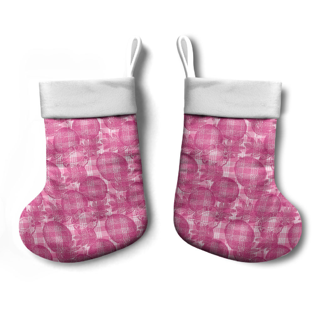 Alaka Hawaii Breadfruit Palaka Motifs Christmas Stocking