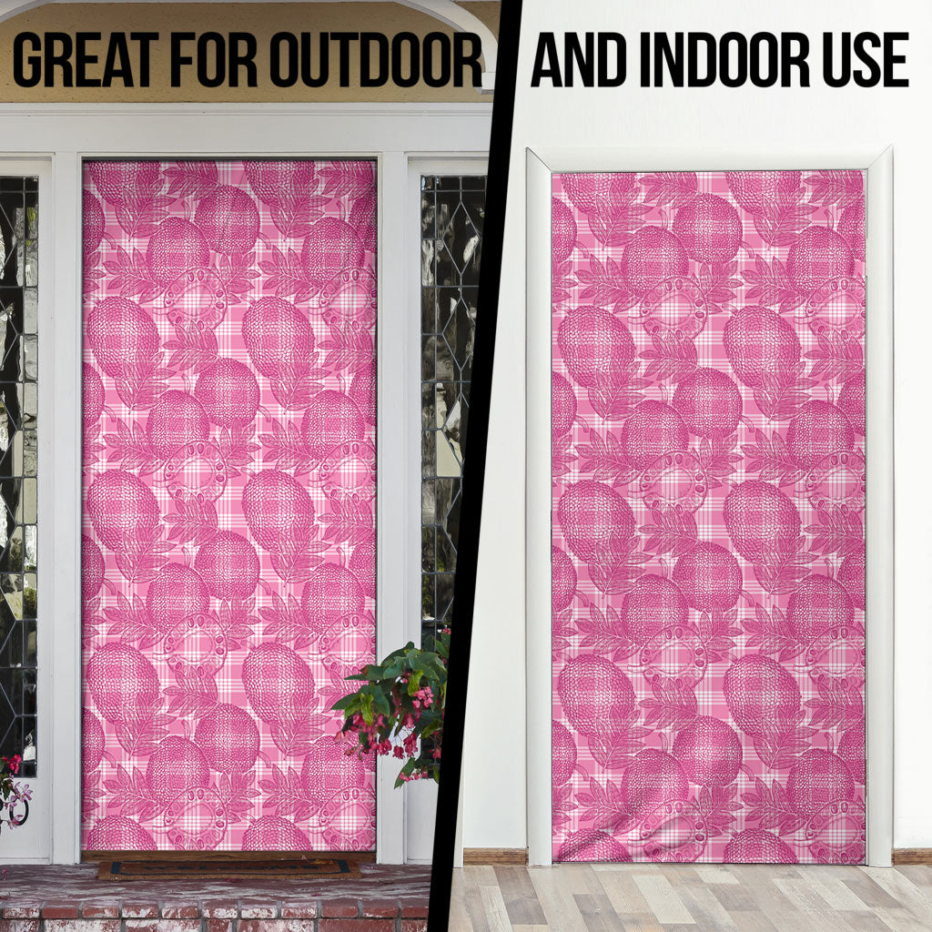 Alaka Hawaii Breadfruit Palaka Motifs Door Cover