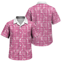 Alaka Hawaii Breadfruit Palaka Motifs Family Matching Mermaid Dress and Hawaiian Shirt LT14 Son's Shirt Pink - Polynesian Pride