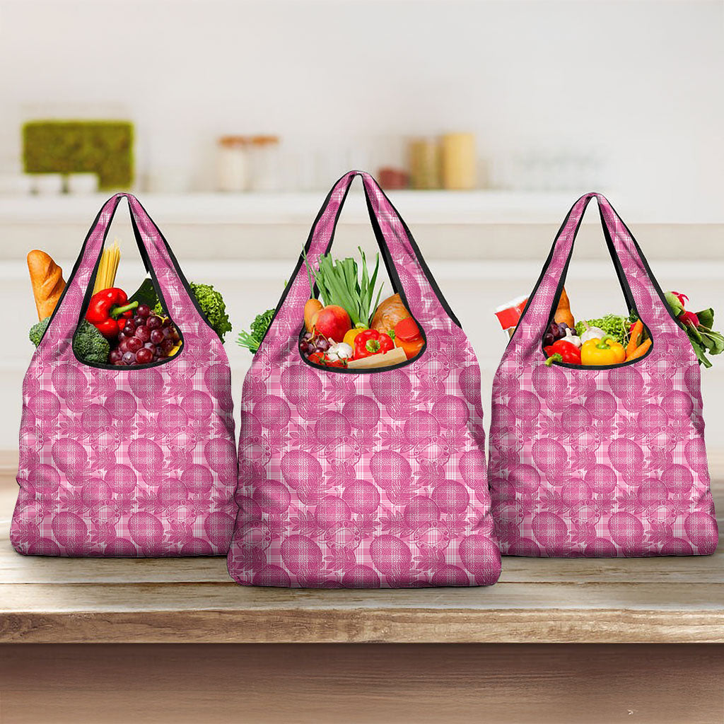 Alaka Hawaii Breadfruit Palaka Motifs Grocery Bag