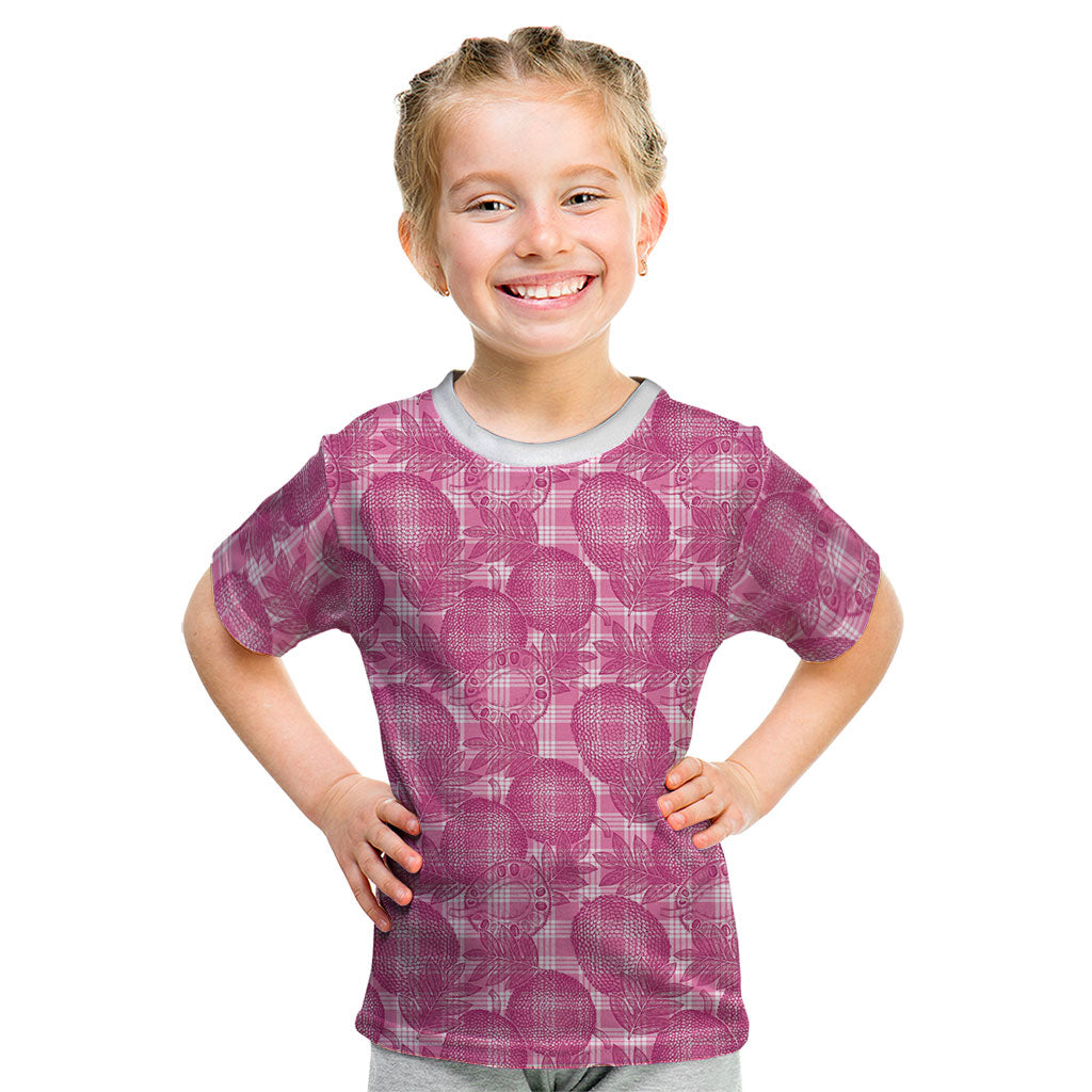 Alaka Hawaii Breadfruit Palaka Motifs Kid T Shirt