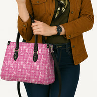 Alaka Hawaii Breadfruit Palaka Motifs Leather Bag