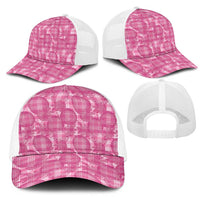 Alaka Hawaii Breadfruit Palaka Motifs Mesh Trucker Cap
