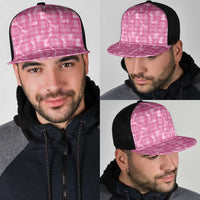 Alaka Hawaii Breadfruit Palaka Motifs Mesh Trucker Cap