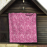 Alaka Hawaii Breadfruit Palaka Motifs Quilt