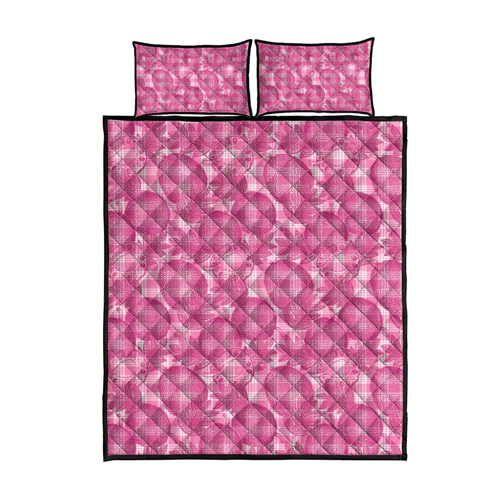 Alaka Hawaii Breadfruit Palaka Motifs Quilt Bed Set
