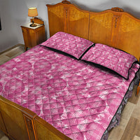 Alaka Hawaii Breadfruit Palaka Motifs Quilt Bed Set