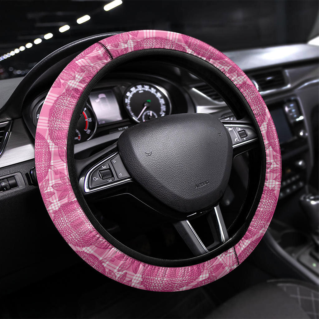 Alaka Hawaii Breadfruit Palaka Motifs Steering Wheel Cover
