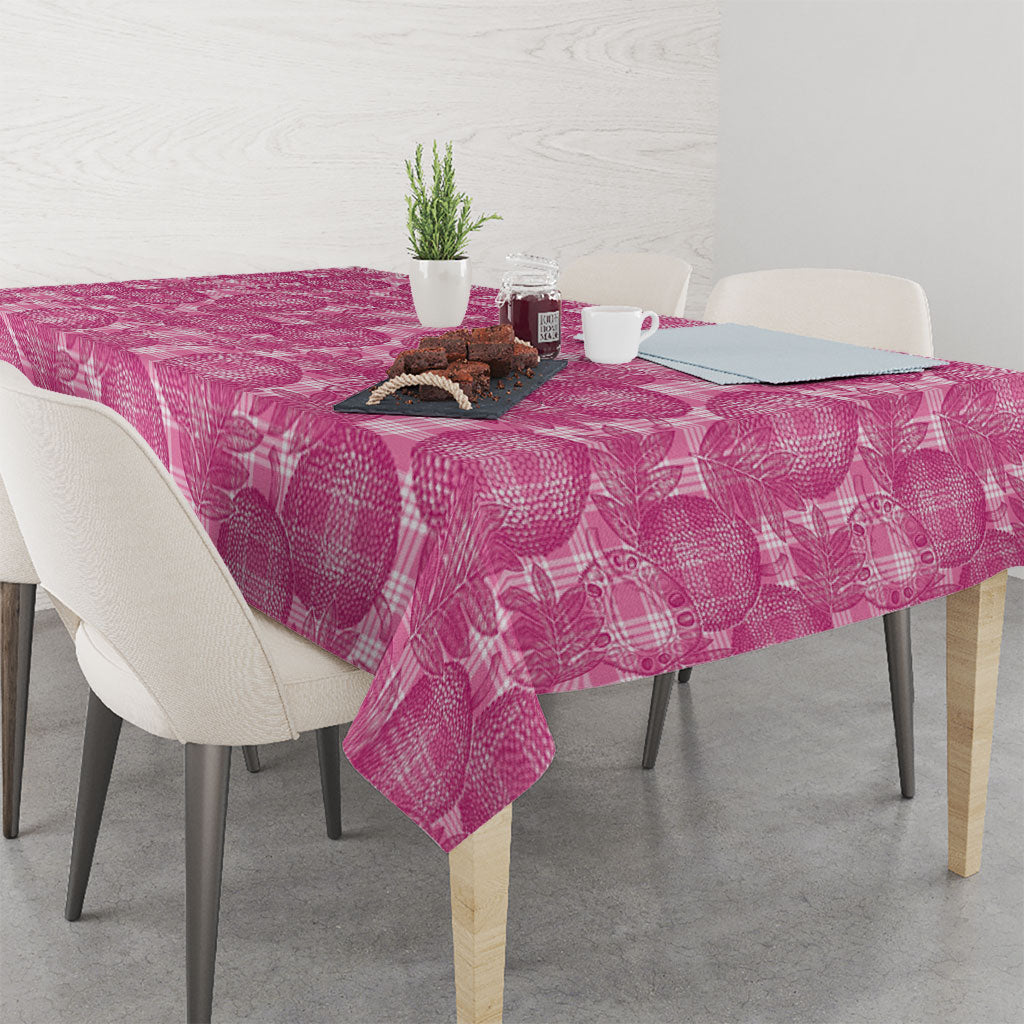 Alaka Hawaii Breadfruit Palaka Motifs Tablecloth