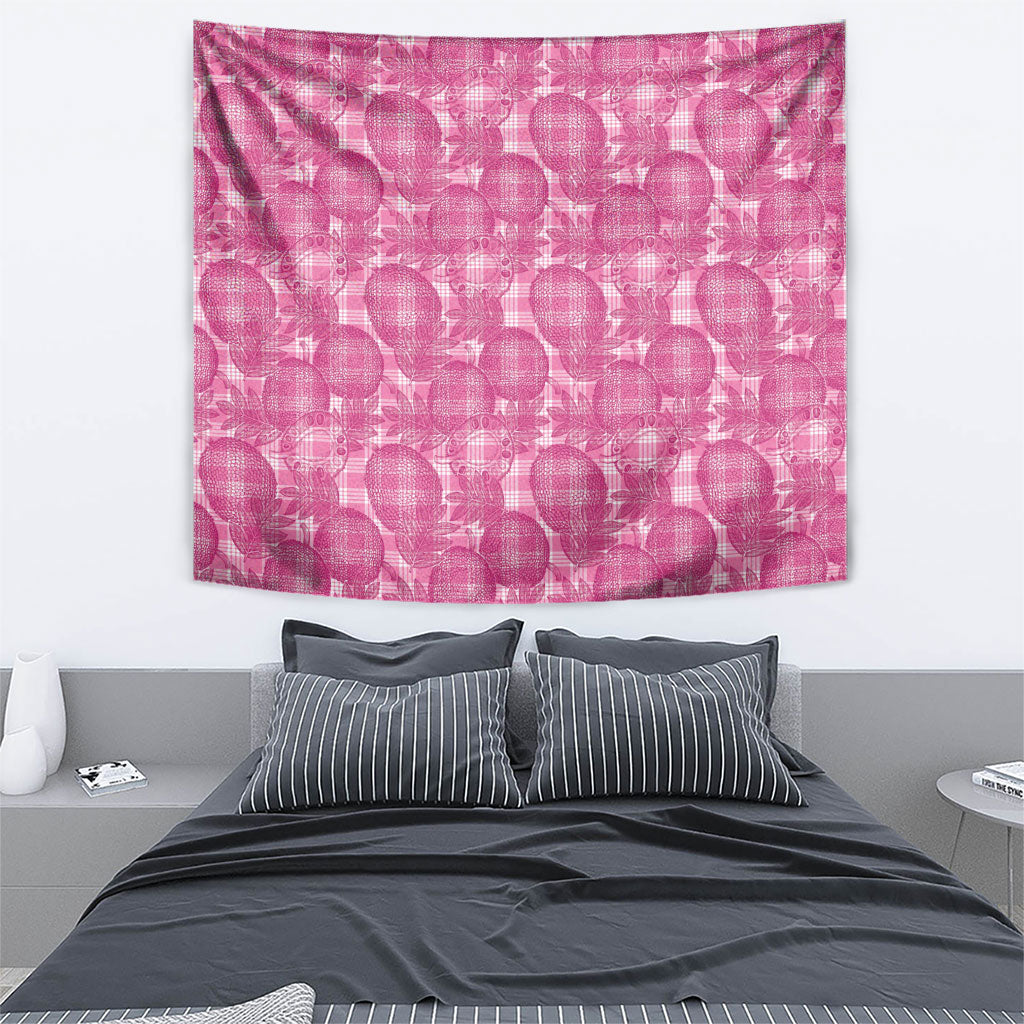 Alaka Hawaii Breadfruit Palaka Motifs Tapestry