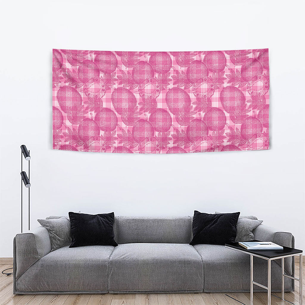Alaka Hawaii Breadfruit Palaka Motifs Tapestry