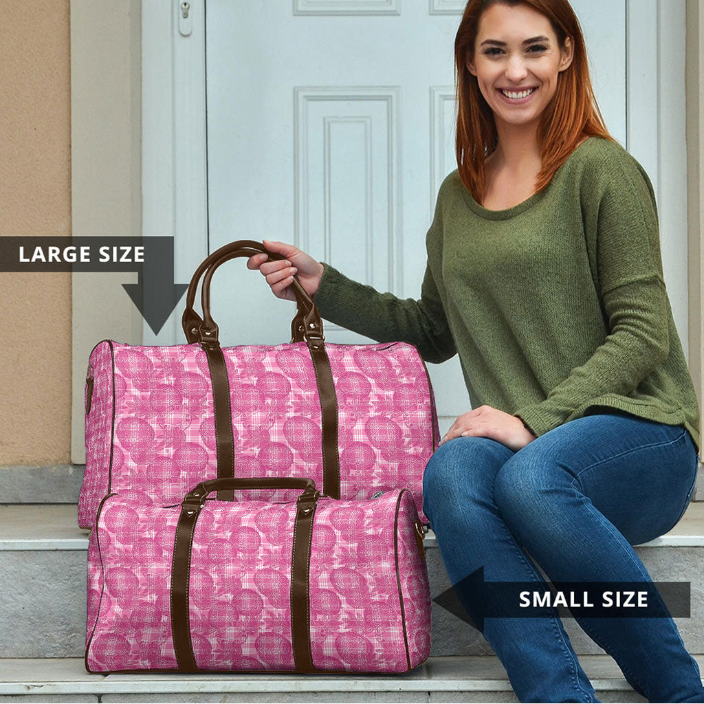 Alaka Hawaii Breadfruit Palaka Motifs Travel Bag