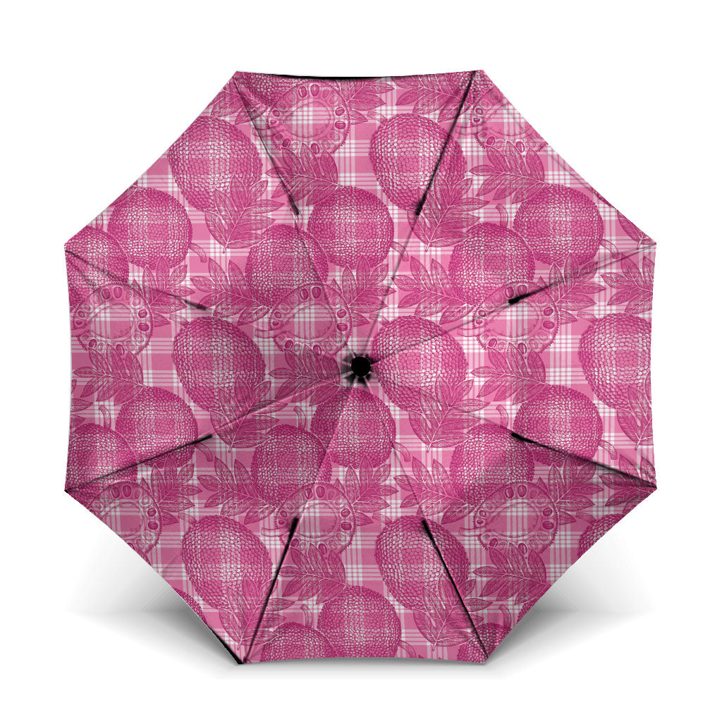 Alaka Hawaii Breadfruit Palaka Motifs Umbrella