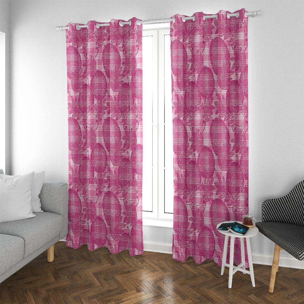 Alaka Hawaii Breadfruit Palaka Motifs Window Curtain
